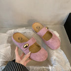 Damen Bequeme Clogs mit elegantem Riemen und modischer Verzierung R&B
