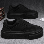 Damen modische Sneakers mit hoher Plateausohle und eleganter Oberflächenstruktur R&B