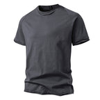 Herren lässiges Kurzarmshirt mit modischem Schnitt und atmungsaktiver Baumwolle