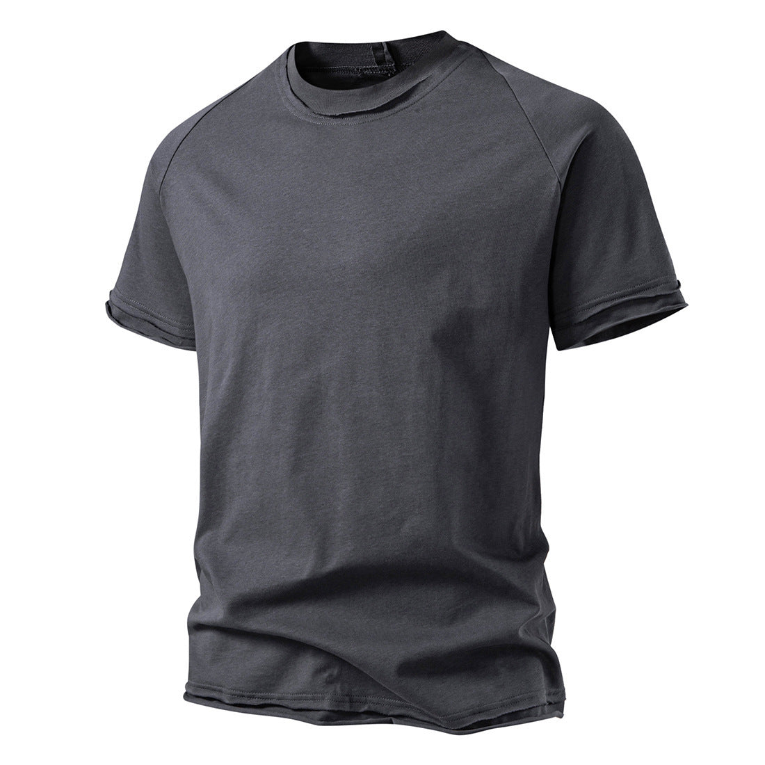 Herren lässiges Kurzarmshirt mit modischem Schnitt und atmungsaktiver Baumwolle