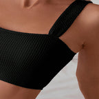 Damen Hochtailliertes Bikini-Set mit sportlichem Design R&B
