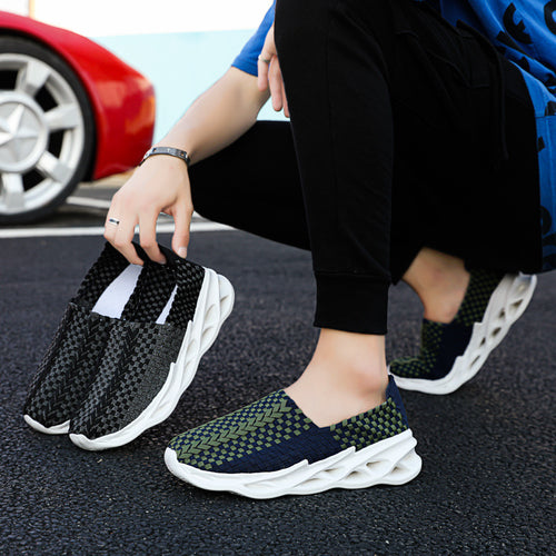 Damen Sportliche Slip-On Sneakers mit flexiblem Design und atmungsaktiver Obermaterialtechnologie R&B