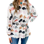 Damen lockeres Blusenshirt mit farbenfrohem Print und lässigem Schnitt R&B