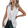 Damen Ärmelloser Blazer im modernen Schnitt mit tiefen Taschen R&B