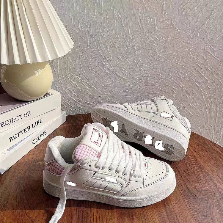 Damen Sneakers im modernen Design mit atmungsaktiver Oberflächenstruktur und kreativem Gittermuster