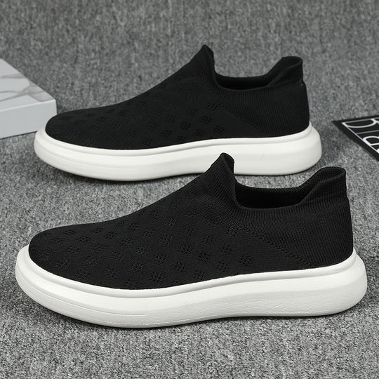 Unisex nan leichter Strick-Slipper mit perforierter Atmungsstruktur und dämpfender Leichtsohle R&B