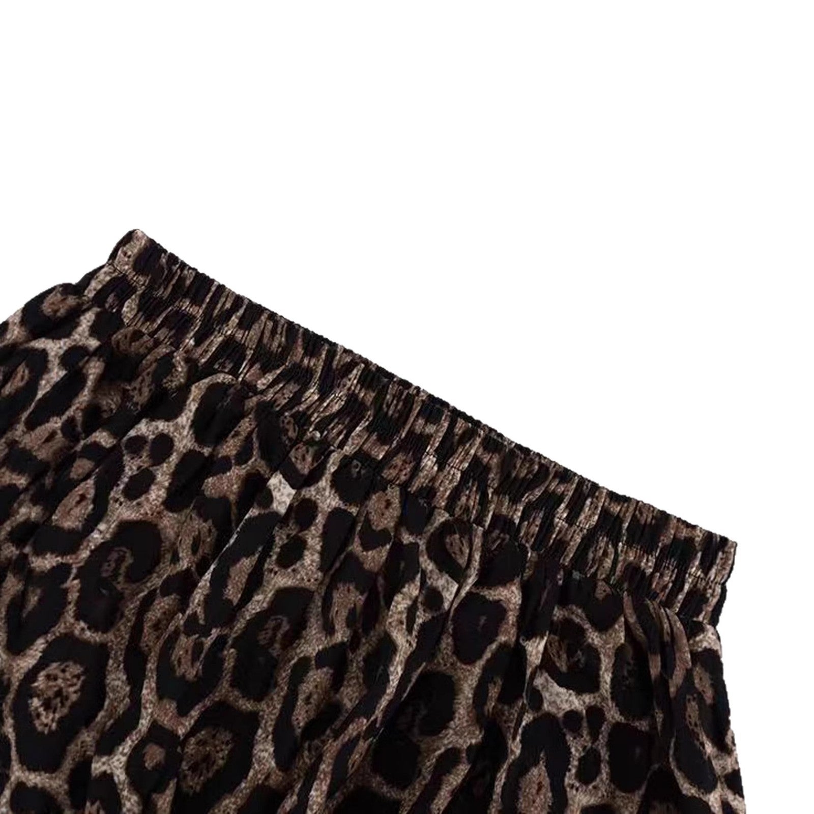 Damen Midirock mit voluminösem Schnitt und modernem Tiermuster R&B
