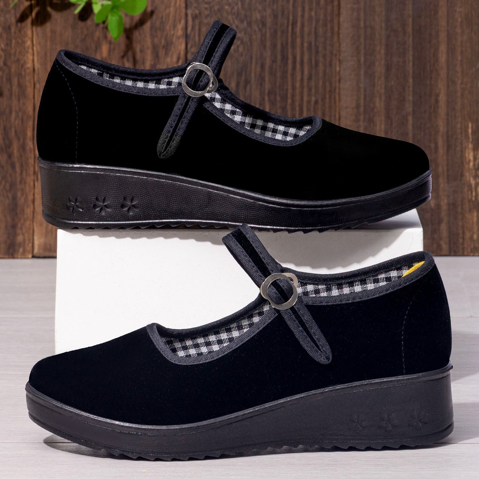 Damen Komfortable und elegante Klettschuhe