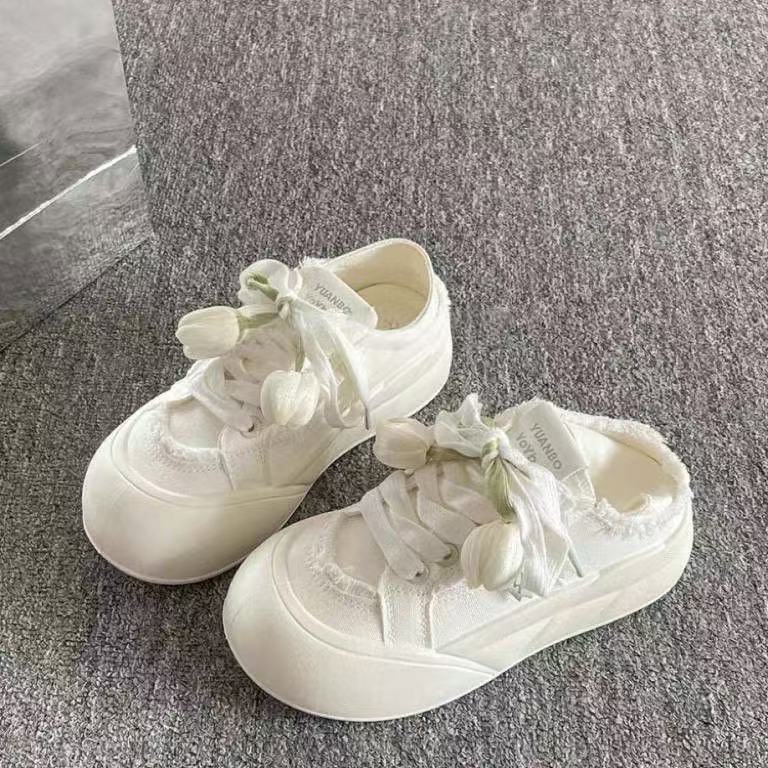 Damen Sneakers mit floralem Dekor und einzigartigem Schnürsystem R&B