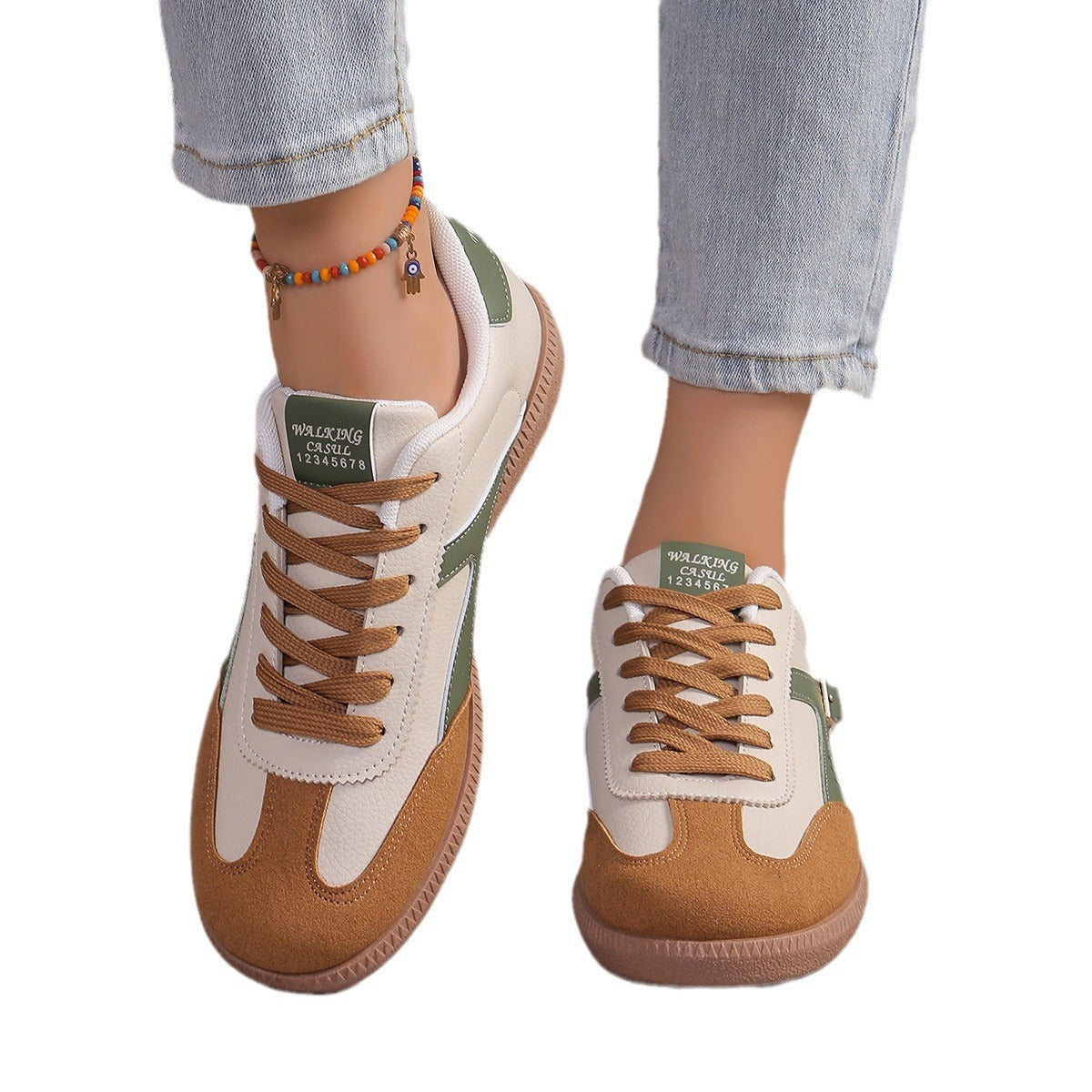 Damen Sportliche Sneakers im retro-inspirierten Design mit atmungsaktiver Mesh-Oberfläche R&B