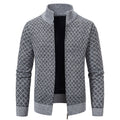 Herren moderner Strickjacke mit floralem Zopfdesign R&B