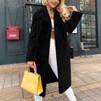 Damen Kuschelige Oversized Jacke aus weichem Material R&B