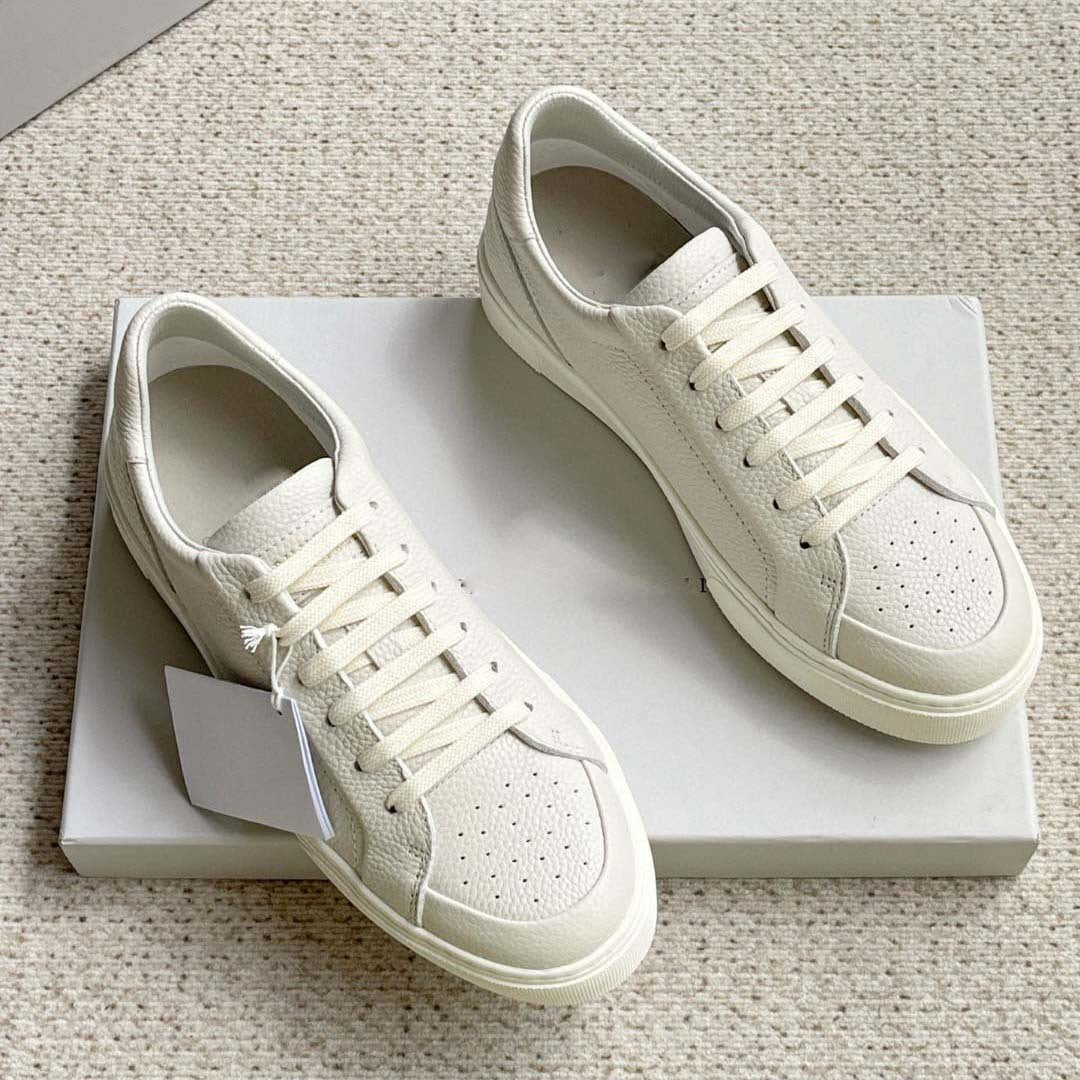 Damen Leder Sneakers mit strukturiertem Obermaterial und rutschfester Sohle R&B