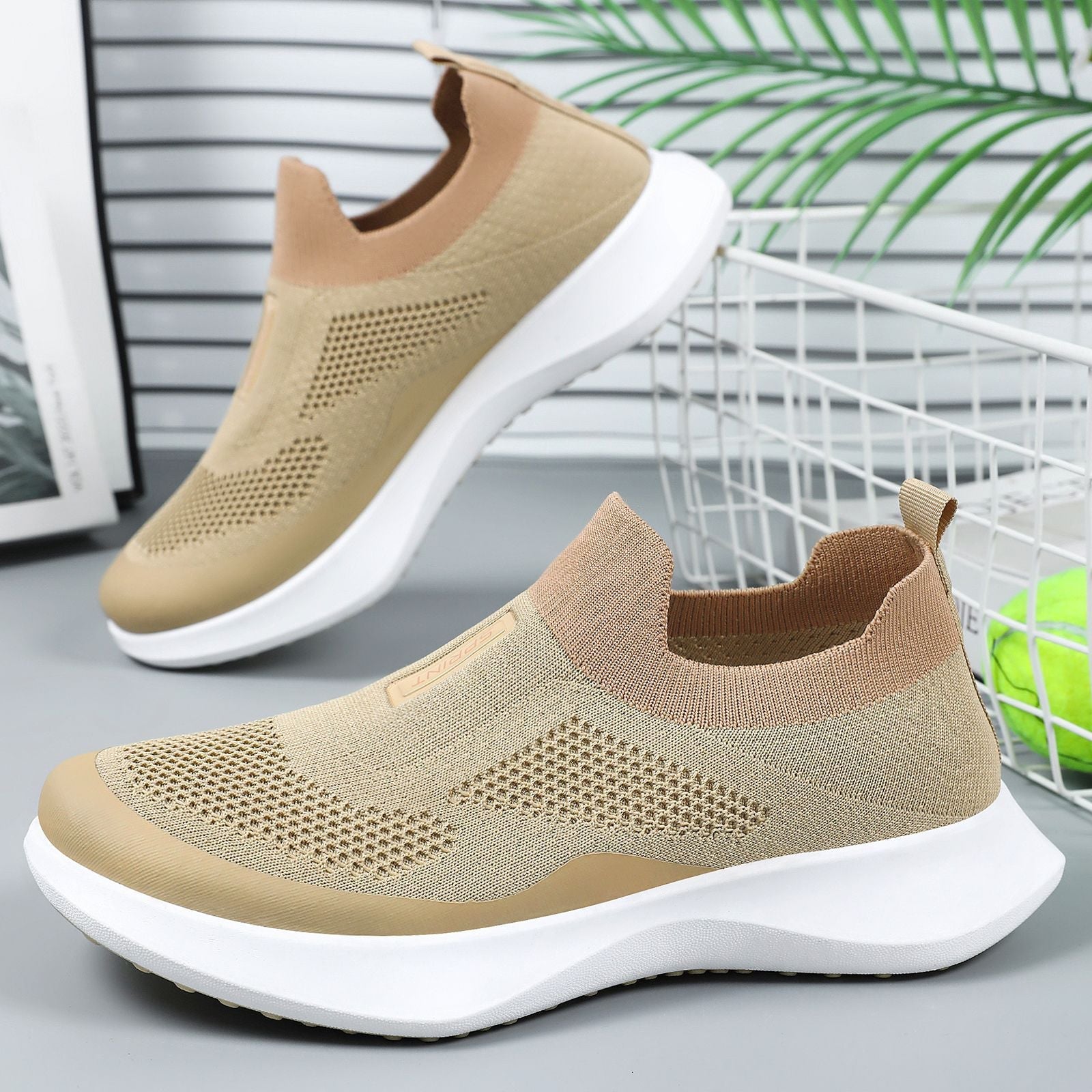 Damen Stretchige Slip-On Sneakers R&B
