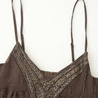 Damen Sommerliches Kleid mit elegantem V-Ausschnitt und raffinierten Rüschendetails R&B