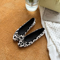 Damen Ballerinas im modernen Tierfell-Look mit elegantem Riemchen R&B