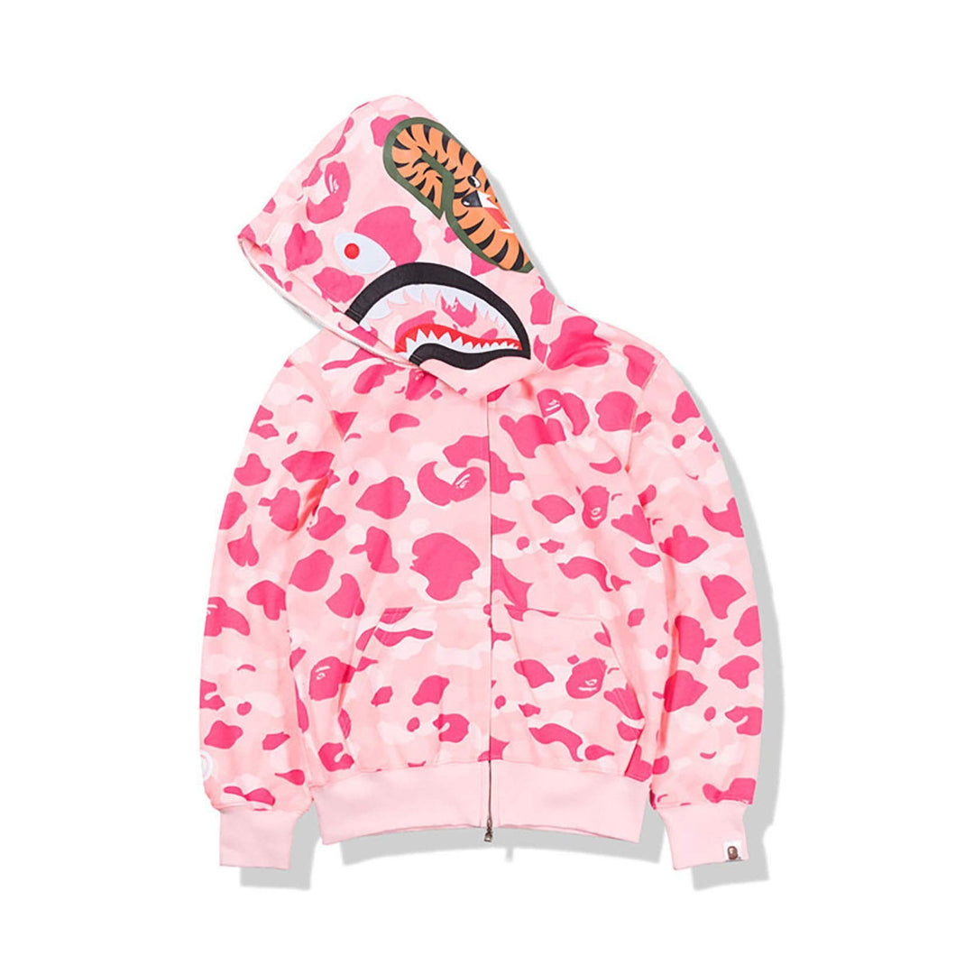 Damen Kapuzenjacke mit modernem Camouflage-Design und hochwertiger Baumwollmischung R&B