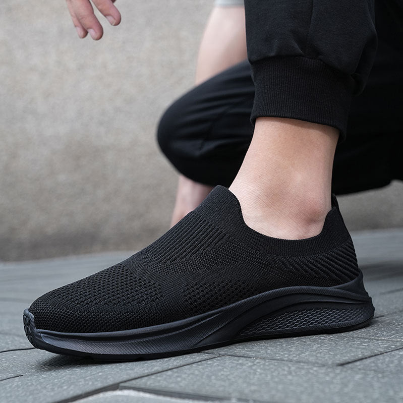 Damen Komfortable Slip-On Sneakers mit atmungsaktiver Mesh-Konstruktion R&B