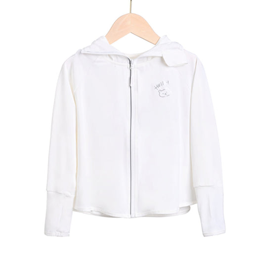 Damen Leichte Kapuzenjacke mit verspieltem Motiv R&B