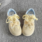 Damen Sportliche Sneakers mit verspieltem Schleifendetail