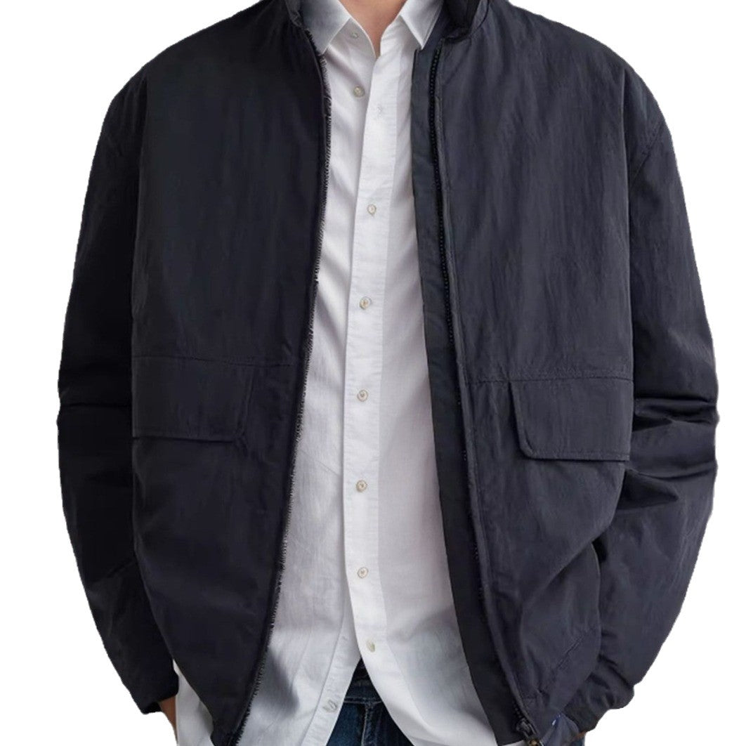 Herren lässige Übergangsjacke mit praktischen Außentaschen R&B