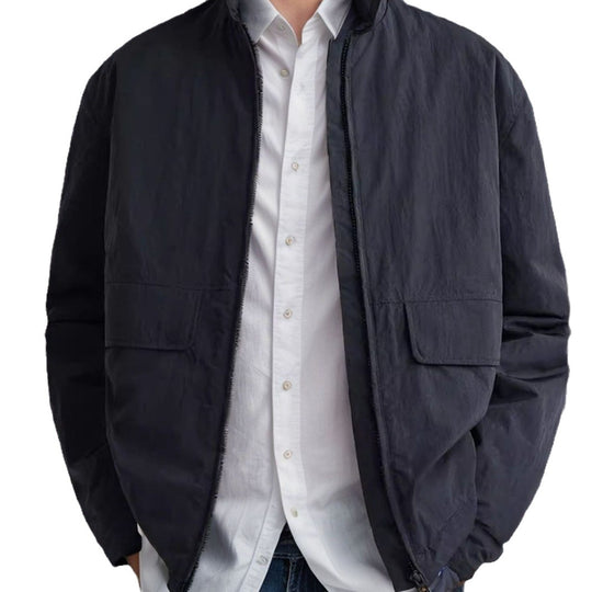 Herren lässige Übergangsjacke mit praktischen Außentaschen R&B