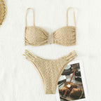 Damen Push-Up Bikini-Set mit elegantem eingearbeiteten Detail