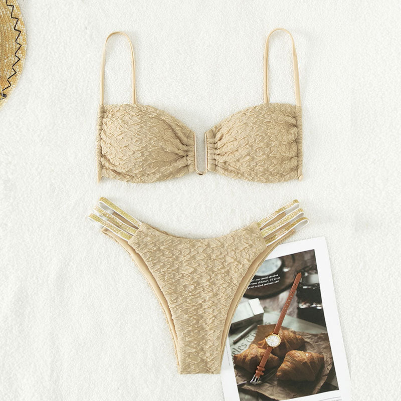 Damen Push-Up Bikini-Set mit elegantem eingearbeiteten Detail