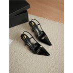 Damen Slingback High Heel Pumps mit eleganten Verzierungen R&B