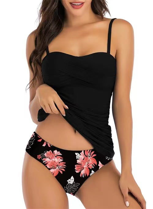 Damen Tankini mit raffiniertem Raffung-Design R&B