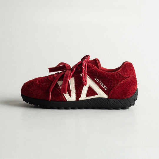Damen Lauf Sneakers mit Sportlichem Design und Hochwertigem Wildleder R&B