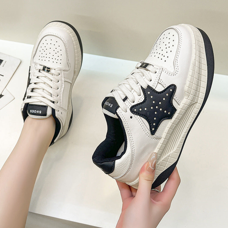 Damen Sneakers mit exklusivem Sternen-Design und gepolsterter Sohle R&B