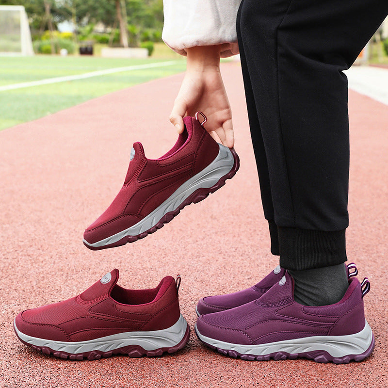 Damen Bequeme Slip-On Sportschuhe mit elastischem Obermaterial R&B