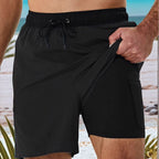 Herren Komfortable Badeshorts R&B