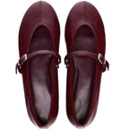 Damen Ballerinas mit verstellbarem Riemen und glänzendem Obermaterial R&B