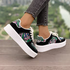 Damen modische Plateau-Sneaker mit auffälligem Design R&B