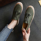 Damen Freizeitschuhe mit modischem Fransen-Detail und perforiertem Obermaterial R&B