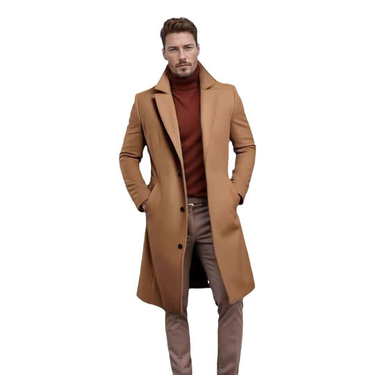 Herren eleganter Wollmantel R&B