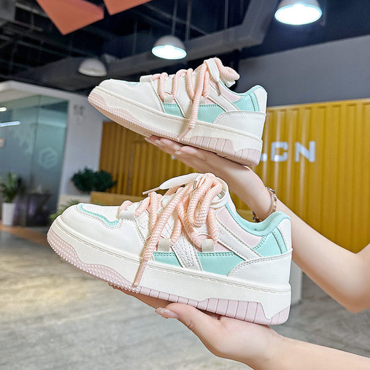 Damen modische Sneakers mit sportlicher rutschfester Sohle und atmungsaktiver Struktur R&B
