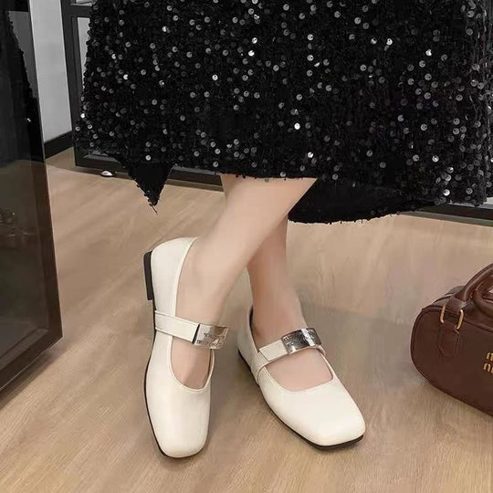 Damen Ballerinas mit modischer Riemchenverzierung R&B