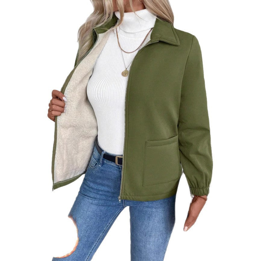 Damen Freizeitjacke mit Frontreißverschluss und praktischen Taschen R&B