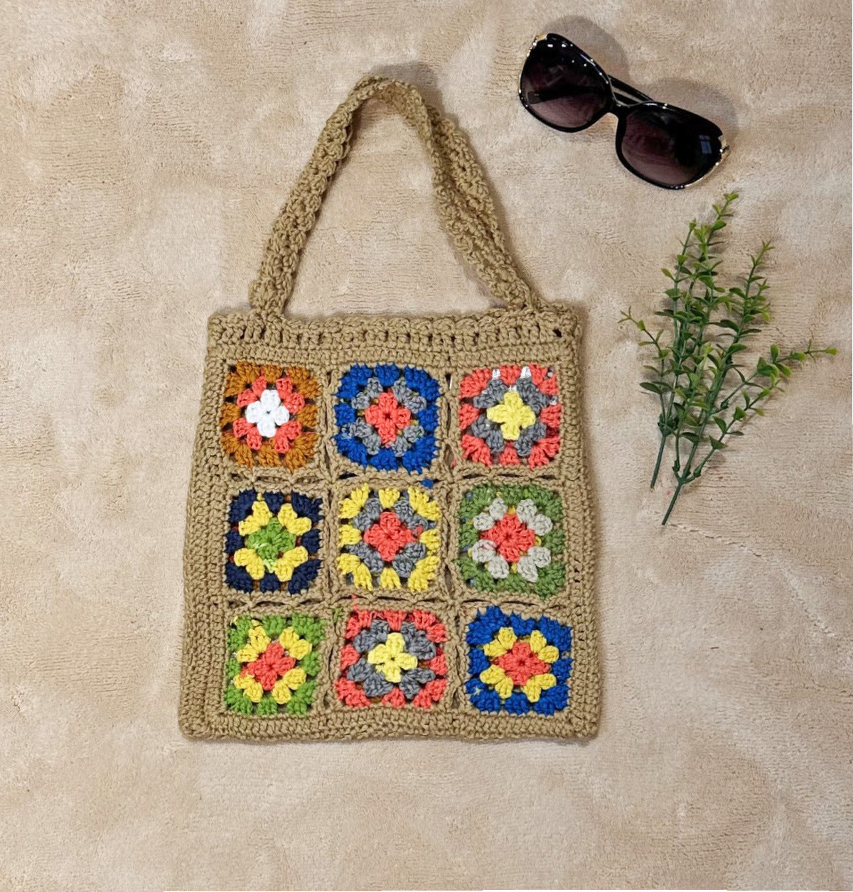 Damen Handgefertigte Häkel-Tasche R&B
