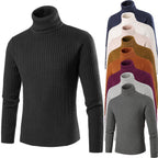 Herren modischer Rollkragenpullover aus strukturiertem Strick R&B