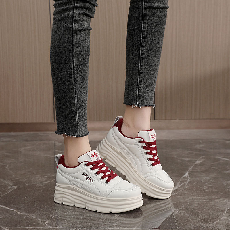 Damen Plattform Sneakers mit schockabsorbierender Sohle und atmungsaktiver Innenausstattung R&B