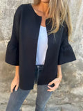 Damen Modische Strickjacke mit weitem Ärmel R&B