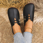 Damen Mokassins mit dekorativem Knopfdesign und atmungsaktive Schaft R&B
