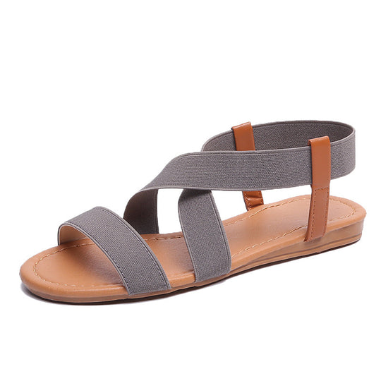Damen Komfortable Kreuzriemen-Sandalen mit gepolsterter Innensohle R&B