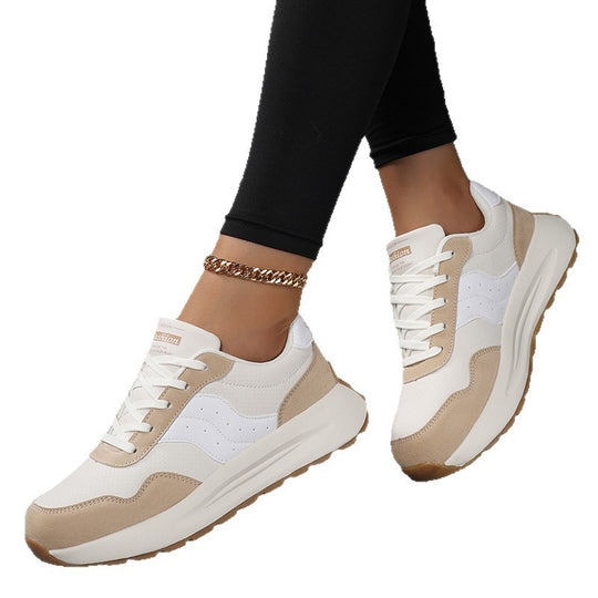 Damen Sneaker aus atmungsaktivem Leder und stylishen Akzenten R&B