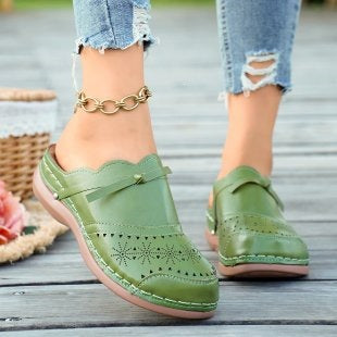 Damen Komfortable und elegante Clogs mit stilvollem Lochdesign R&B