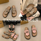 Damen modische Flip-Flops mit elegantem Riemendesign EB
